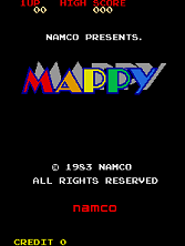 Title Screen:  Mappy (US)