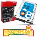 8TB-02 Hyperspin Hard Drive INTERNAL with Microsoft Xbox 360 Wireless Controller & Receiver