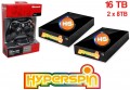 16TB Hyperspin Hard Drive EXTERNAL (8TBx2) with Microsoft Xbox 360 Wireless Controller & Receiver