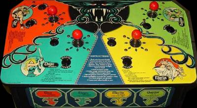 Control Panel:  Gauntlet (2 Players, Japanese, rev 2)